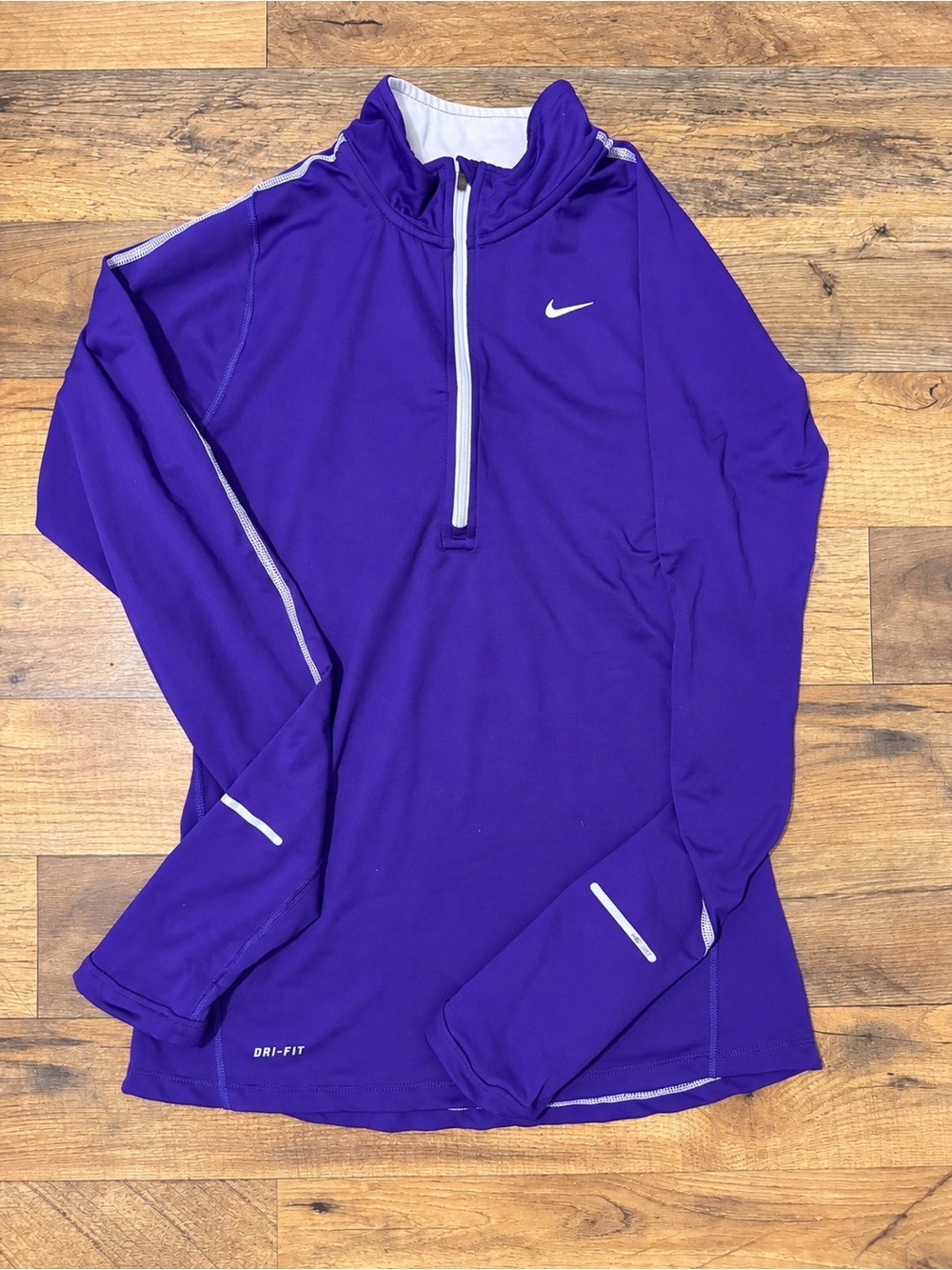 Nike Running Dri-FIT Purple Half Zip Long Sleeve Pullover Women’s XS